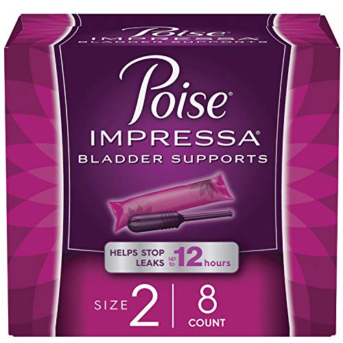 Poise Impressa Incontinence Bladder Supports for Bladder Control Size 2, 8 Count