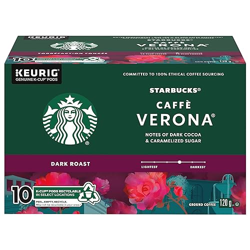 Starbucks Caffe Verona, K-Cup Pods for Keurig K-Cup Brewers, 10-Count