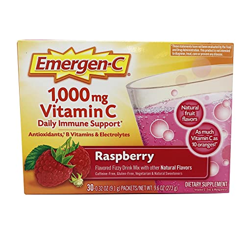 Alacer Emergen-C Vitamin C Raspberry - 1000 mg - 30 Packets