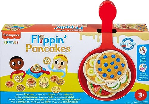 Mattel Games Flippin’ Pancakes Kids Games, Matching Game for Family Night, For Kids