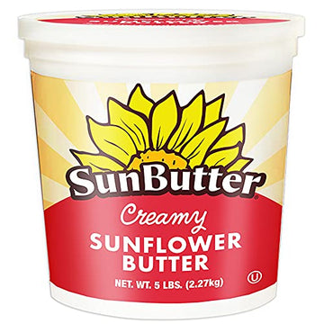 Sunbutter Creamy Sunflower Spread Peanut Free Non Allergen Two Five Pound Containers
