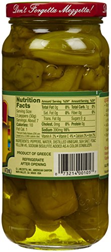 Mezzetta Golden Greek Peperoncini Peppers, 16 oz