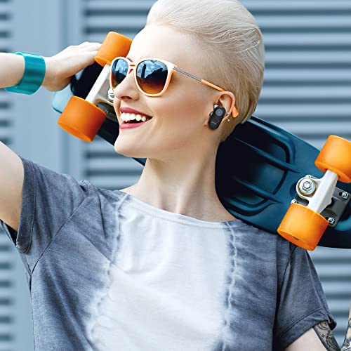 Maxell – 199652, Experience High-Fidelity Sound with Dual-Driver True Wireless Earbuds - Featuring Bluetooth 5.0, 20 Hours of Playtime, Pro Noise Cancelling and IPX3 Water Resistance - Black/Grey