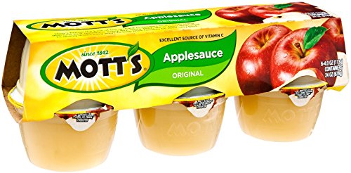 Mott's Applesauce, 6-Cups of 4 oz each (Pack of 8)