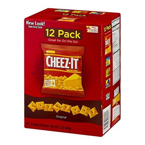 Sunshine Bakeries, Cheez-It, Original, Snack Packs, 12 Count, 12oz Box (Pack of 3)