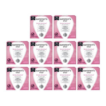 Summers Eve Simply Sensitive Ph Balanced Cleansing Cloths, 16 Count. (Pack of 10)