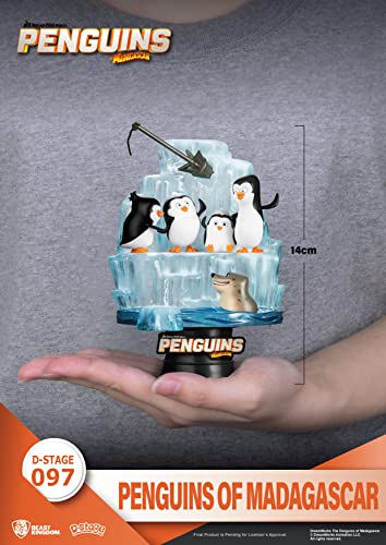 Beast Kingdom Penguins of Madagascar DS-097 D-Stage 6-Inch Statue, Multicolor