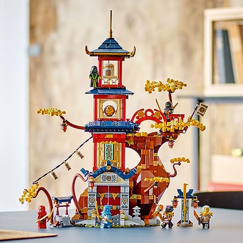LEGO NINJAGO Temple of The Dragon Energy Cores 71795, Building Toy with a NINJAGO Temple and 6 Minifigures Including Cole, Kai and NYA' Gift for Kids Ages 8+ Who Love Buildable Ninja Playsets