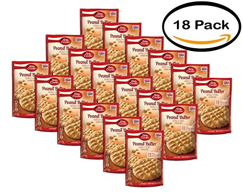 PACK OF 18 - Betty Crocker Cookie Mix Peanut Butter 17.5 oz Pouch