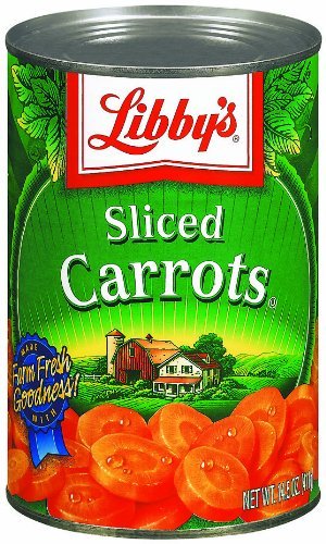 Libby's Sliced Carrots, 14.5oz Can (Pack of 6)