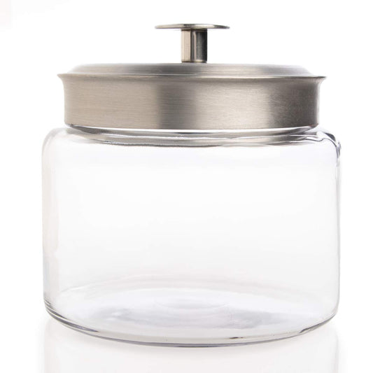 Anchor Hocking 95540R 64 Oz Mini Montana Food Storage Jar, White