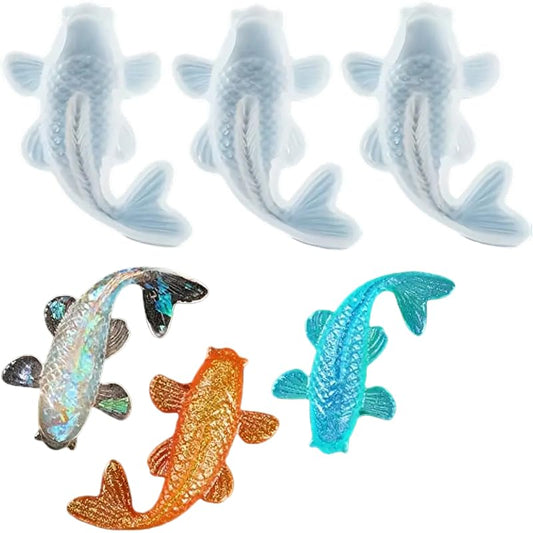 SEDLAV Creative DIY Fish Charms Kit for Resin Pendant, Goldfish Craft, and Epoxy Jewelry Making