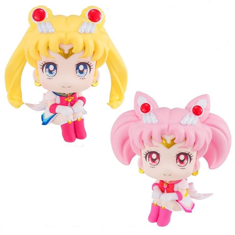Megahouse Lookup Pretty Guardian Sailor Moon -Super Sailor Moon & Super Chibi Moon Set [with Gift]