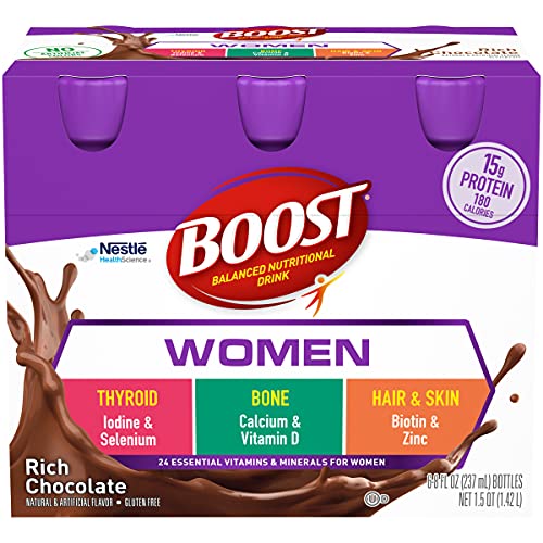 Boost Women Balanced Nutritional Drink, Rich Chocolate, 8 oz, 6-CT