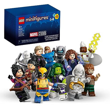 Lego Minifigures Marvel Series 2 6 Pack 66735 Mystery Blind Box, Surprise Collectible Characters for Role Play or to Add to a Minifigure or Marvel Collection, A Gift for Disney and Marvel Fans
