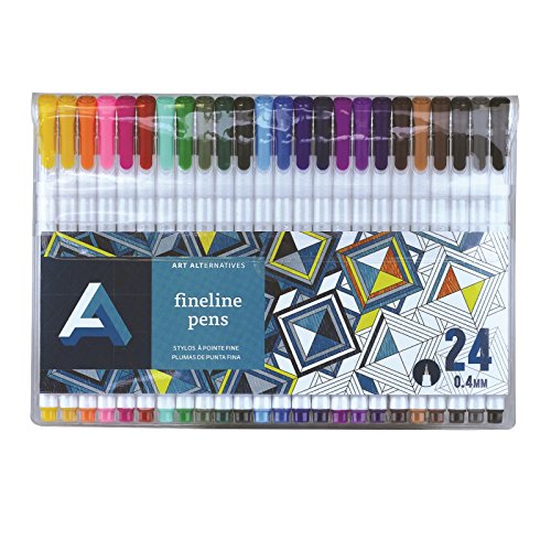 Art Alternatives Fine Liner Pen Set/24, Multicolor