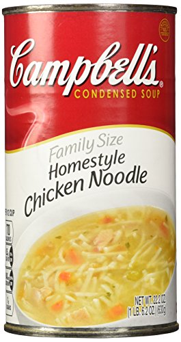 Campbell's Homestyle Chicken Noodle Soup, 22.2 Ounce (Pack of 12)