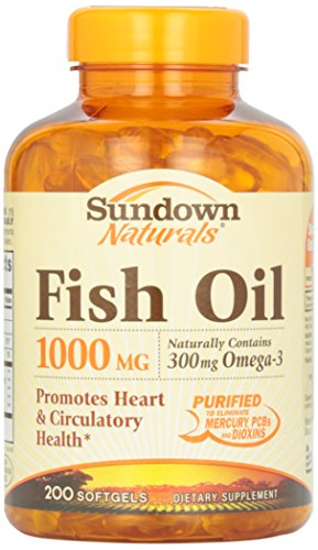 Sundown, Fish Oil 1000 Mg Softgels, 200 ct