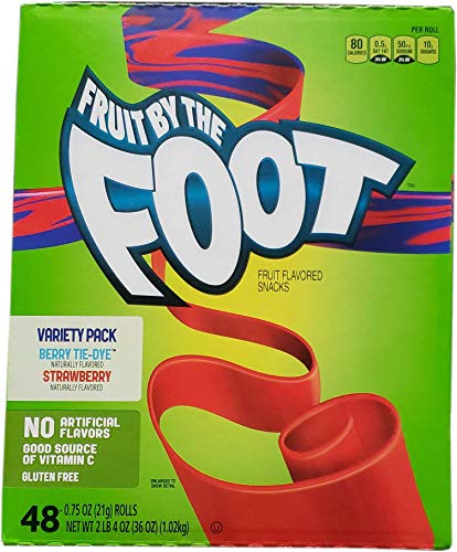Fruit by the Foot Fruit Snacks Variety Pack Net Wt (48Count/0.75 Oz Net Wt 36 Oz),, ()