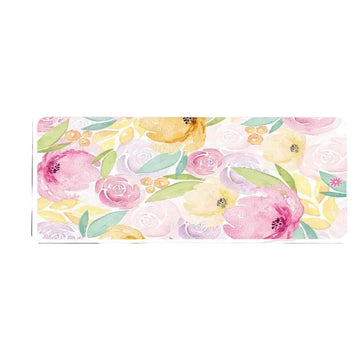 SEDLAV Boho Watercolor Flowers Large Gaming Mouse Pad - Pink Floral Office Desk Mat with Grip Enhanced Base, Stitched Edge - for Work, Game, Home - Christmas Thanksgiving