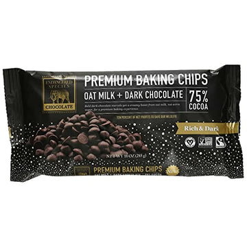 ENDANGERED SPECIES 75% Oat Milk & Dark Chocolate Baking Chips, 10 OZ