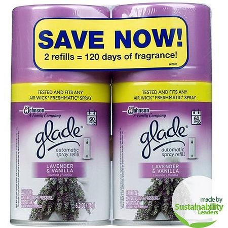 Glade Lavender & Vanilla Automatic Spray Air Freshener Refills 2 Count