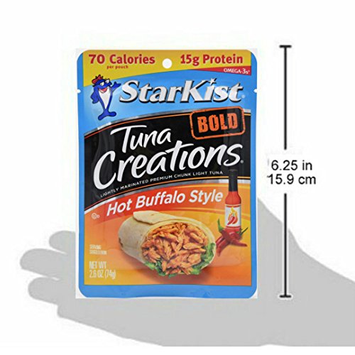 Starkist Tuna Creations, Hot Buffalo Style, Single Serve 2.6-Ounce Pouch (Pack of 30)
