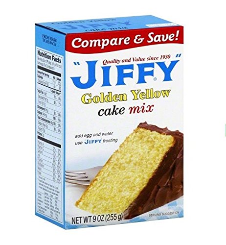 Jiffy, Cake Mix, Yellow, 9oz Box (Pack of 6)
