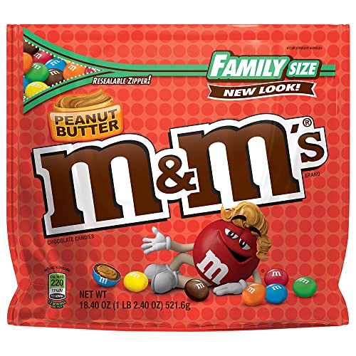 M&M's, Peanut Butter Chocolate Candies, 18.4 Oz