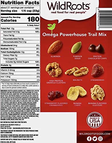 Wild Roots Wildroots Omega Powerhouse Trail Mix (24oz), 24 Oz