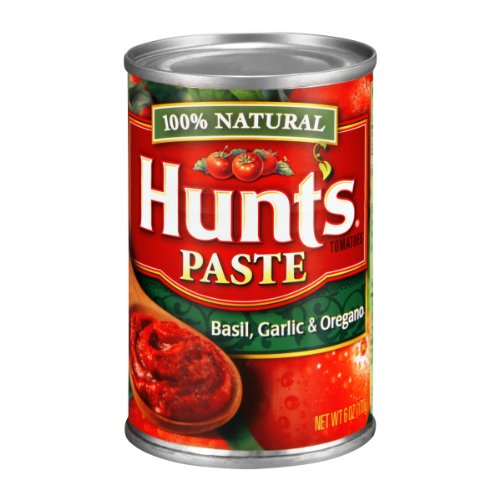 Hunt's 100% Natural Basil, Garlic & Oregano Tomato Paste, 6 OZ (Pack of 24)