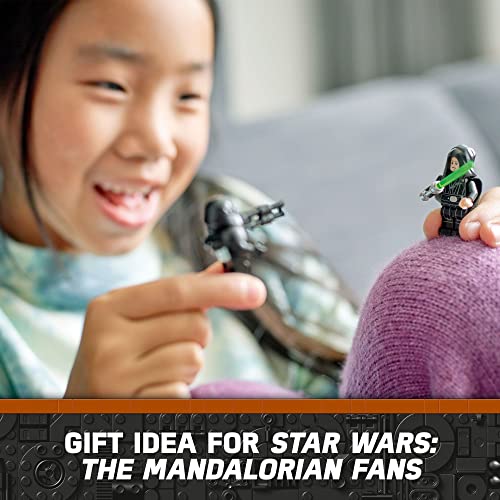 LEGO Star Wars Dark Trooper Attack Set, Mandalorian Toy 75324, with Revolving Elevator, Luke Skywalker Minifigure and Lightsaber, Pretend Play Building Set for Kids Age 8+ Years Old