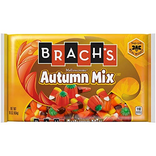 Brach's Candy Corn, Autumn Mix, & Mellowcreme Pumpkin Mix ( Pack of 3) 16.2 oz Bags Halloween Candy