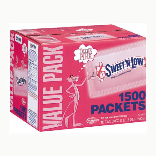 Sweet & Low sugar substitute (Case of 1500)