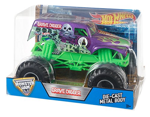Hot Wheels Monster Jam Grave Digger Truck, Purple