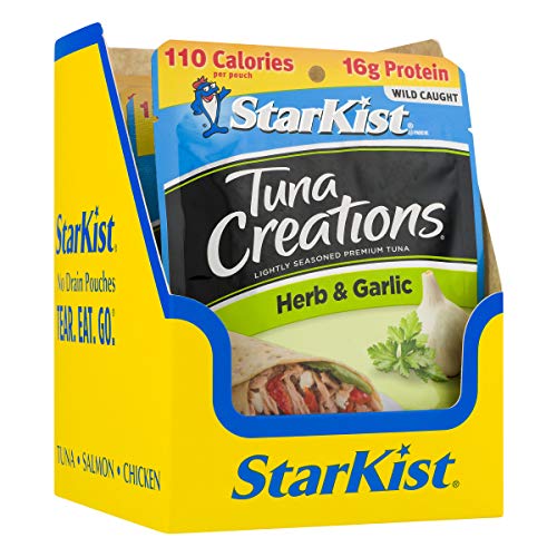 StarKist Tuna Creations, Herb and Garlic, 2.6 oz pouch (Pack of 24) (Packaging May Vary)