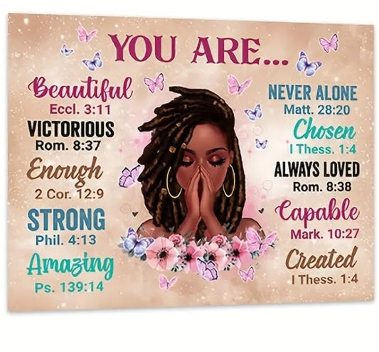 SEDLAV Wall Art - Inspirational Art for Women, Black Women's Kitchen Decor - Powerful Artistic Expression for Your Sacred Space