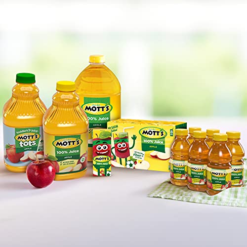 Mott's 100% Original Apple Juice, 6.75 Fluid Ounce Box, 8 Count (Pack of 4)
