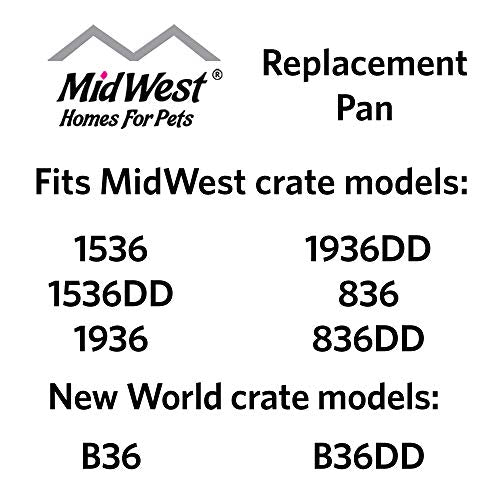Mid West Homes for Pets Replacement Dog Crate Pan for MidWest and New World Dog Crate