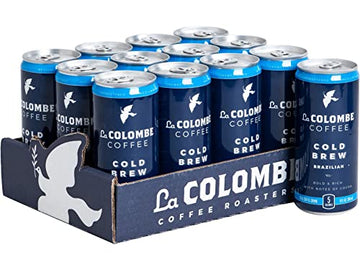 La Colombe Coffee LCT00004 Brazilian Notes of Cocoa Iced Cold Brew Coffee, Dark Roast, 9 oz.