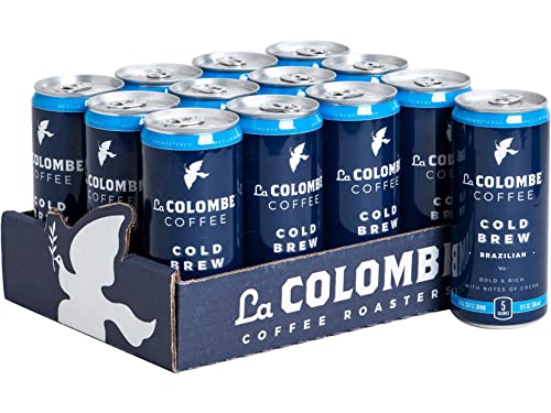 La Colombe Coffee LCT00004 Brazilian Notes of Cocoa Iced Cold Brew Coffee, Dark Roast, 9 oz.