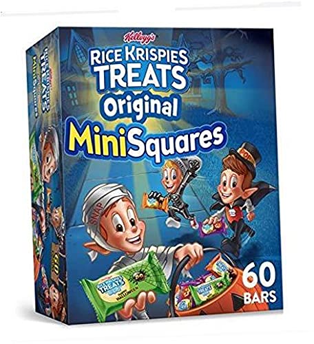 Kellogg's Rice Krispies Treats Mini-Squares, Crispy Marshmallow Squares, Original, 60 Ct, 23.2 Oz .4 pack