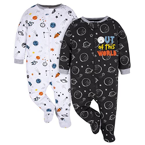 Gerber Baby Boys 2-Pack Sleep 'N Play Space Black Newborn