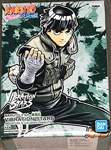 Banpresto - Naruto Shippuden - Vibration Stars - Rock Lee & Uzumaki Naruto (A: Rock Lee) Statue 5.9 Inch