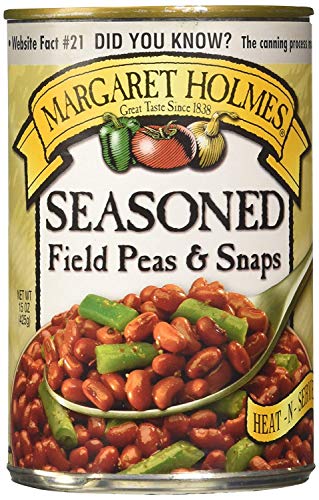 Margaret Holmes, Seasoned Field Peas & Snaps, 15oz Can (Pack of 6)