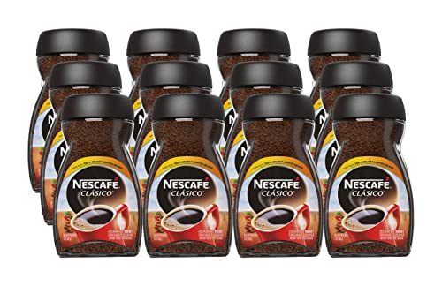 Nescafe Clasico Instant Coffee, 7-Ounce Jars (Pack of 12)