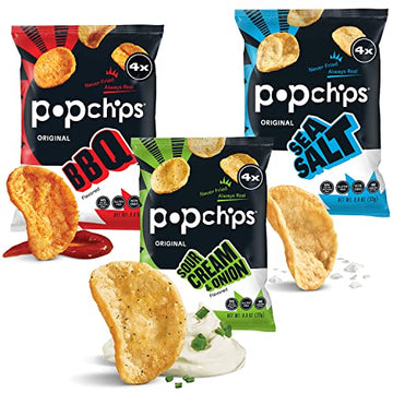 popchips 24296741 popchips Chips Variety 0.8 Oz. 30/Carton (SMC94002)