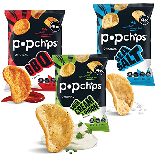 popchips 24296741 popchips Chips Variety 0.8 Oz. 30/Carton (SMC94002)