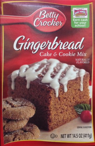 Betty Crocker GINGERBREAD Cake & Cookie Mix 14.5oz (9 Pack)