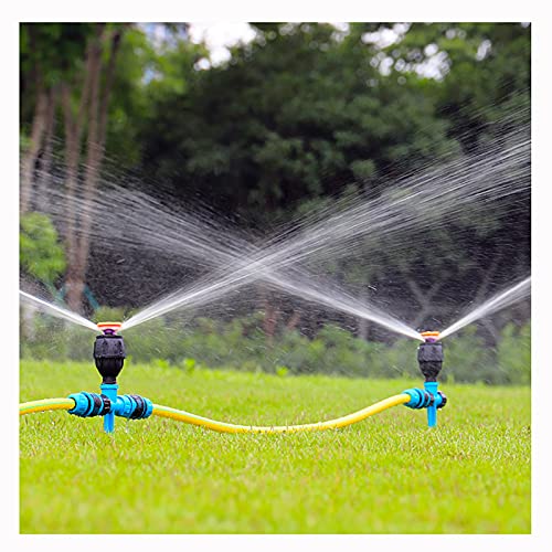 Lawn Sprinkler System 360 Degree Automatic Rotary Lawn Sprinkler Garden Agriculture Greening Sprinkler System Irrigation 4 Point Tube (Inner Diameter 12mm) (Size : 20M)